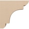 Ekena Millwork 3"W x 12"D x 12"H Thin New Brighton Rough Cedar Woodgrain TimberThane Corbel, Primed Tan CORUR03X12X12NEBRCPR - alternate 5